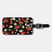 Kersenpatroon 2 bagagelabel (Voorkant horizontaal)