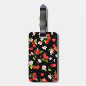 Kersenpatroon 2 bagagelabel (Achterkant verticaal)