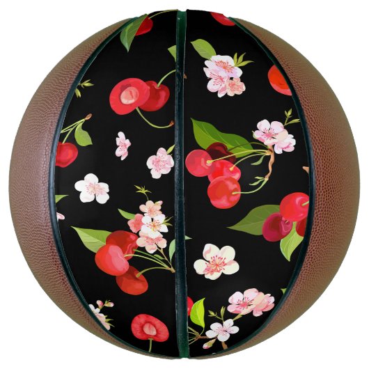 Kersenpatroon 2 basketbal (Verticaal)