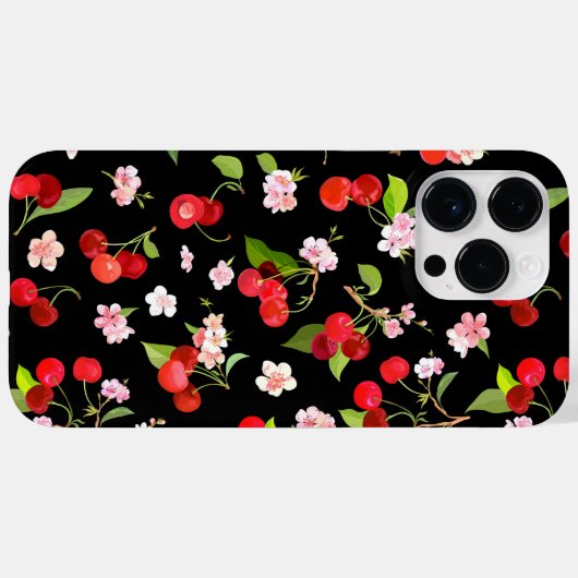Kersenpatroon 2 Case-Mate iPhone case (Achterkant (horizontaal))