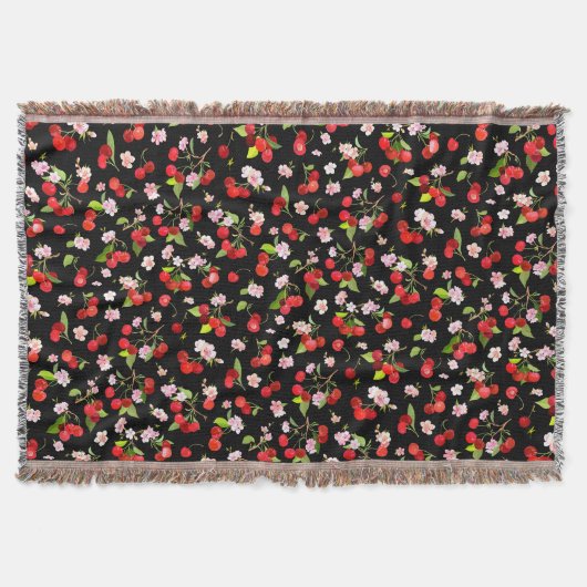 Kersenpatroon 2 deken (Voorkant)