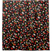 Kersenpatroon 2 douchegordijn (Voorkant)