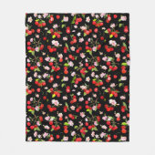 Kersenpatroon 2 fleece deken (Voorkant)