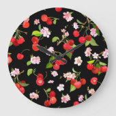 Kersenpatroon 2 grote klok (Voorkant)