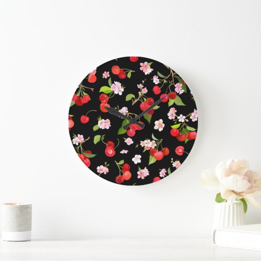 Kersenpatroon 2 grote klok (Huis)