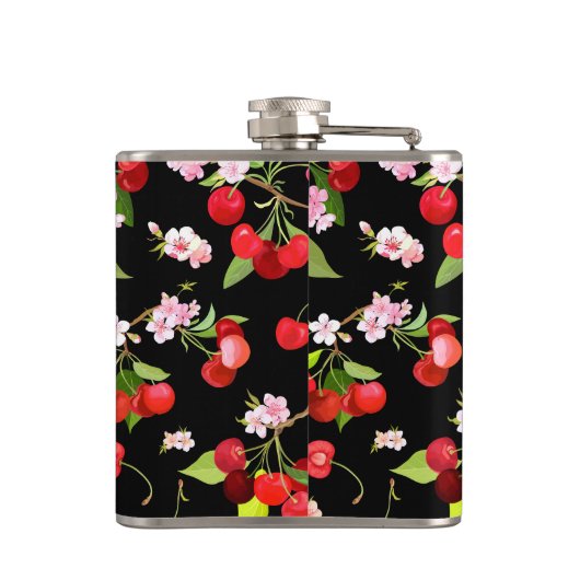 Kersenpatroon 2 heupfles (Achterkant)