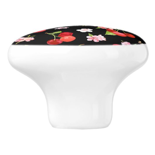 Kersenpatroon 2 keramische knop (Zijkant)