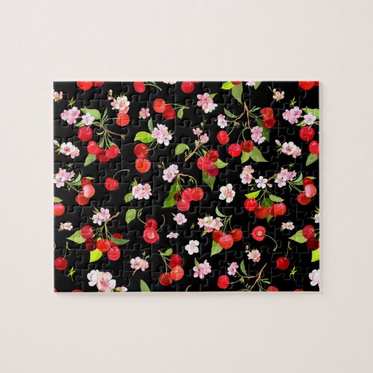 Kersenpatroon 2 legpuzzel (Horizontaal)