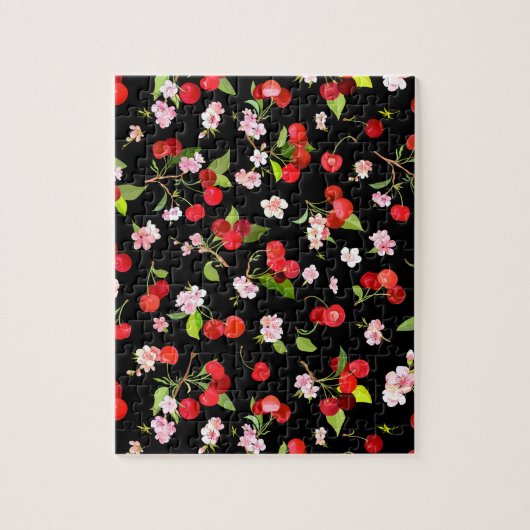 Kersenpatroon 2 legpuzzel (Verticaal)