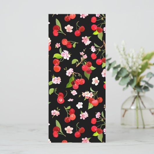 Kersenpatroon 2 menu (Staand voorkant)