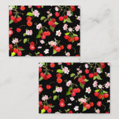 Kersenpatroon 2 notitiekaartje (Voorkant / Achterkant)