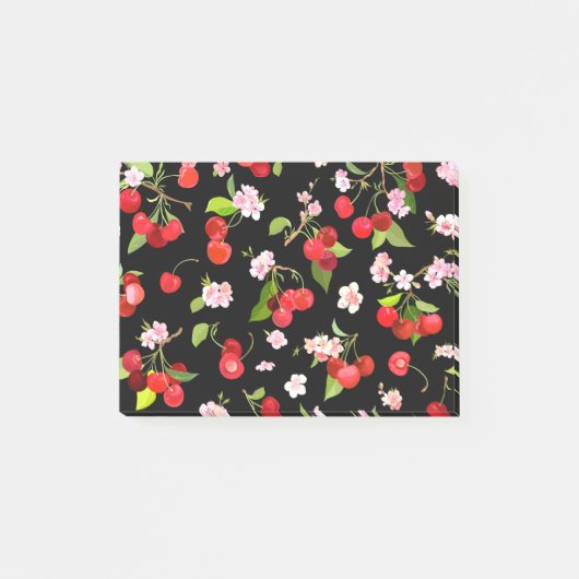 Kersenpatroon 2 post-it® notes (Voorkant)