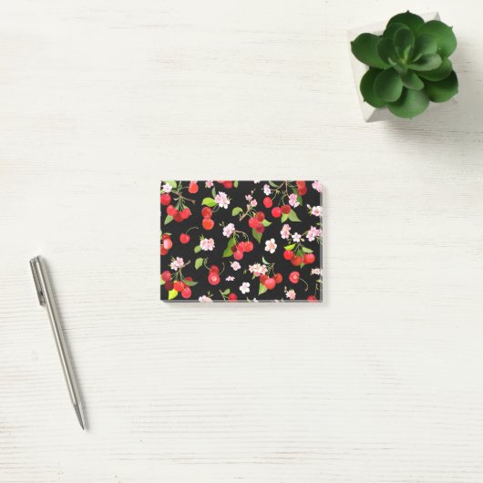 Kersenpatroon 2 post-it® notes (Kantoor)