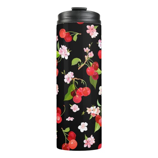 Kersenpatroon 2 thermosbeker (Voorkant)