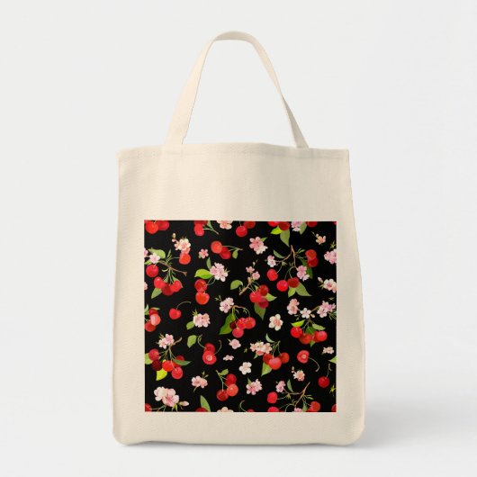 Kersenpatroon 2 tote bag (Voorkant)