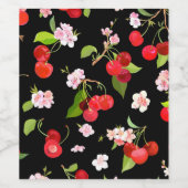 Kersenpatroon 2 wijn etiket (Enkel label)