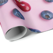 kersenpatroon cadeaupapier (Rol Hoek)