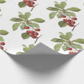 Kersenpatroon Cadeaupapier (Hoek)