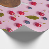 Kersenpatroon Inpakpapier (Hoek)