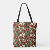 Kersenpatroon Kersen Tote Bag (Achterkant)