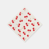 kersenpatroon levendige kleur servet (Hoek)