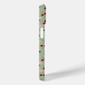 Kersenpatroon op groene achtergrond Case-Mate iPhone case (Achterkant / Rechts)