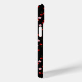 Kersenpatroon op zwarte achtergrond Case-Mate iPhone case (Achterkant / Rechts)