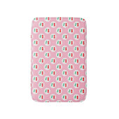 Kersenpatroon – Retro Fruit Cadeau & Decoratie Badmat (Voorkant Verticaal)