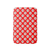 Kersenpatroon – Retro Fruit Cadeau & Decoratie Badmat (Voorkant Verticaal)