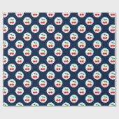 Kersenpatroon – Retro Fruit Cadeau & Decoratie Cadeaupapier (Vlak)