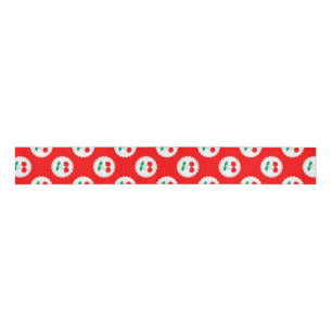 Kersenpatroon – Retro Fruit Cadeau & Decoratie Grosgrain Lint