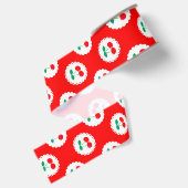 Kersenpatroon – Retro Fruit Cadeau & Decoratie Grosgrain Lint (Achterkant)
