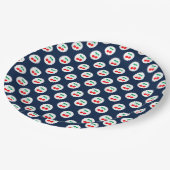 Kersenpatroon – Retro Fruit Gift & Decor Papieren Bordje (Gekanteld)