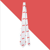 Kersenpatroon rood fruit stropdas