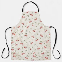 Kersenpatroon Vintage Botanische Schort