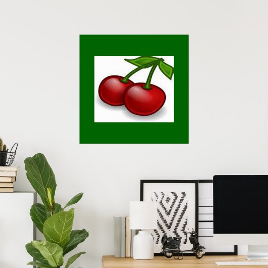Kersenprint Poster (Thuiskantoor)