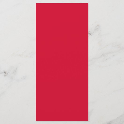 Kersenrode Bruiloft Menu (Achterkant)