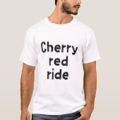 Kersenrode rit t-shirt (Voorkant)