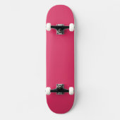 Kersenrode Skateboard Moderne Strakke Ontwerp (Voorkant)