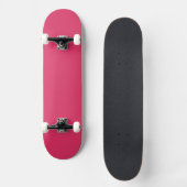 Kersenrode Skateboard Moderne Strakke Ontwerp (Voorkant)