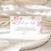 Kersensbloesem boeken voor baby ticket informatiekaartje