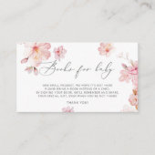 Kersensbloesem boeken voor baby ticket informatiekaartje (Voorkant)