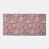 Kersensbloesem in roze en munt bureaumat (Voorkant)