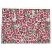 Kersensbloesem in roze en munt groot cadeauzakje (Achterkant)