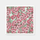 Kersensbloesem in roze en munt servet (Voorkant)