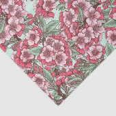 Kersensbloesem in roze en munt tissuepapier (Detail)