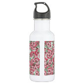 Kersensbloesem in roze en munt waterfles  (Achterkant)