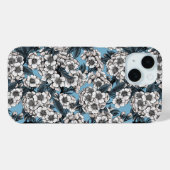 Kersensbloesem in wit en blauw Case-Mate iPhone case (Achterkant (horizontaal))
