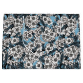 Kersensbloesem in wit en blauw groot cadeauzakje (Voorkant)