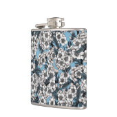 Kersensbloesem in wit en blauw heupfles (Links)